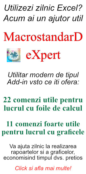 Utilitarul pentru Microsoft Excel MacrostandarD eXpert