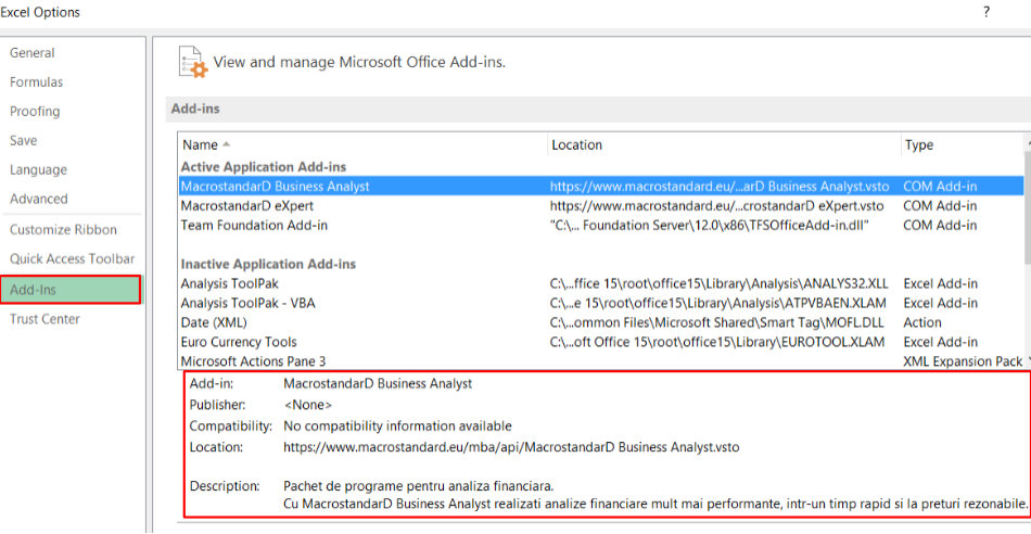 Microsoft Office Add-ins